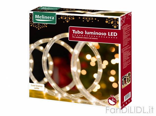 Tubo luminoso LED 10 m , prezzo 14.99 &#8364; per Alla confezione 
- Per interni ...