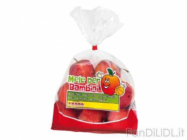 Mele per bambini , prezzo 1,29 &#8364; 1 kg 
-  Le preferite dai pi&#249; piccoli