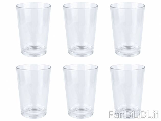 Set bicchieri Ernesto, prezzo 2.49 &#8364;  
4 o 6 pezzi
Caratteristiche