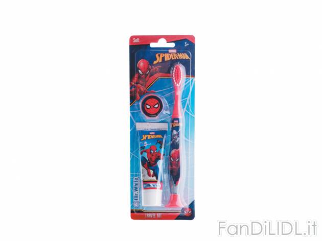 Kit da viaggio da bambini per igiene orale Spiderman, Winx , prezzo 2.79 &#8364; ...