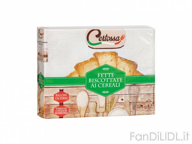 Fette biscottate ai cereali , prezzo 0.99 EUR