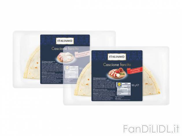 Cascione farcito , prezzo 1.99 EUR 
Cascione farcito 
- Con prosciutto cotto e ...