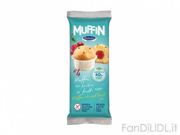 Muffin con farcitura ai frutti rossi , prezzo 1.99 EUR 
Muffin con farcitura ai ...