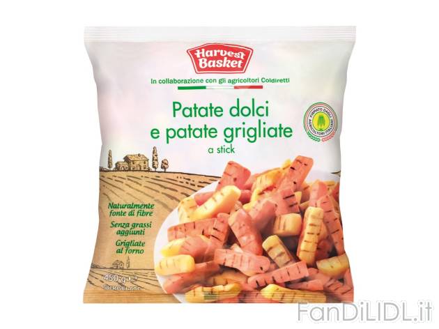 Patate dolci e grigliate , prezzo 1.99 EUR  
Patate dolci e grigliate    
-  A stick