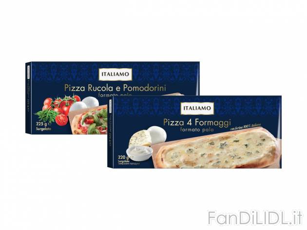 Pizza Pala 4 formaggi o rucola e pomodorini , prezzo 2.19 EUR