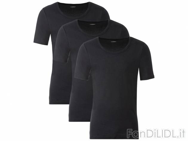 T-shirt intima da uomo, 3 pezzi Livergy, prezzo 9.99 &#8364; 
Misure: M-XL 
- ...