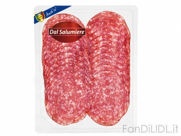 Salame Milano take away Dal Salumiere, prezzo 1,49 &#8364; per 125 g, € 11,92/kg ...