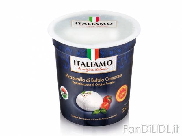 Mozzarella di Bufala Campana DOP Italiamo, prezzo 1,99 &#8364; per 250 g, € ...