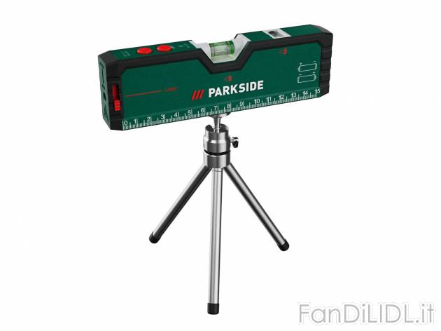 Livella laser con treppiede Parkside, prezzo 8.99 &#8364; 
- Con funzione di ...