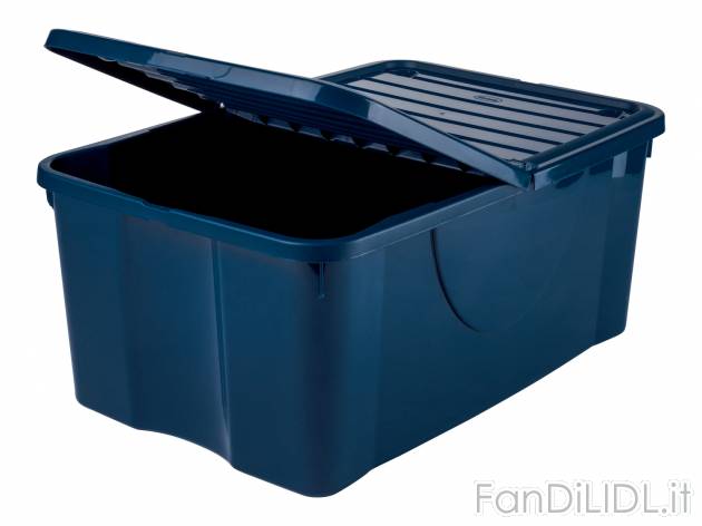 Box portaoggetti Livarno, prezzo 7.99 &#8364; 
40 L 
- 100% plastica riciclata
- ...