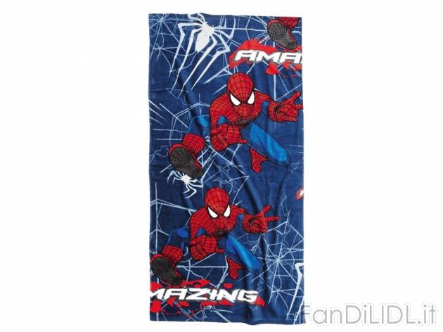 Telo mare 75 x 150 cm Spider-Man , prezzo 9,99 &#8364; per Alla confezione 
- ...