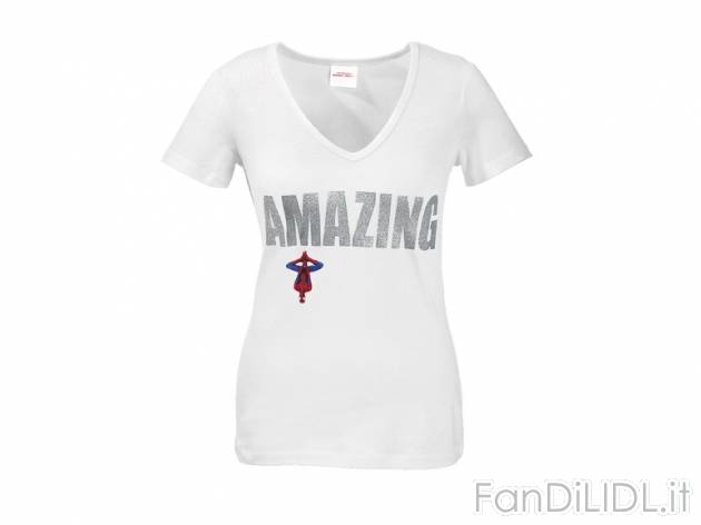 T-shirt da donna Spider-Man , prezzo 5,99 &#8364; per Alla confezione 
- Misure: ...