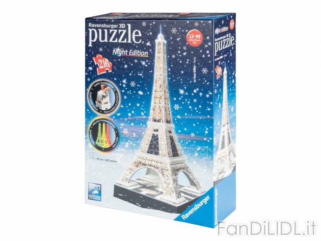 Puzzle 3D con LED Ravensburger, prezzo 19.99 €  

Caratteristiche