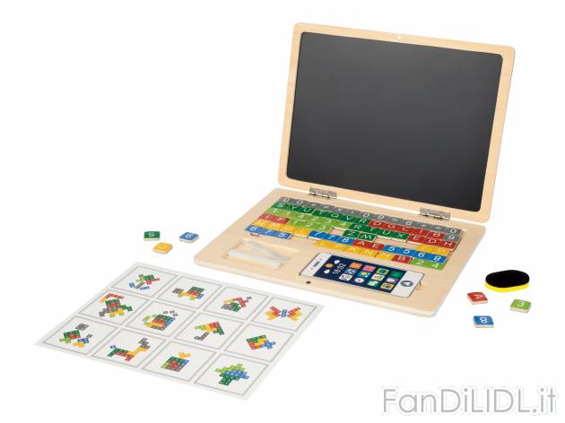 Calendario magnetico o computer in legno per bambini Playtive, prezzo 7.99 &#8364; ...