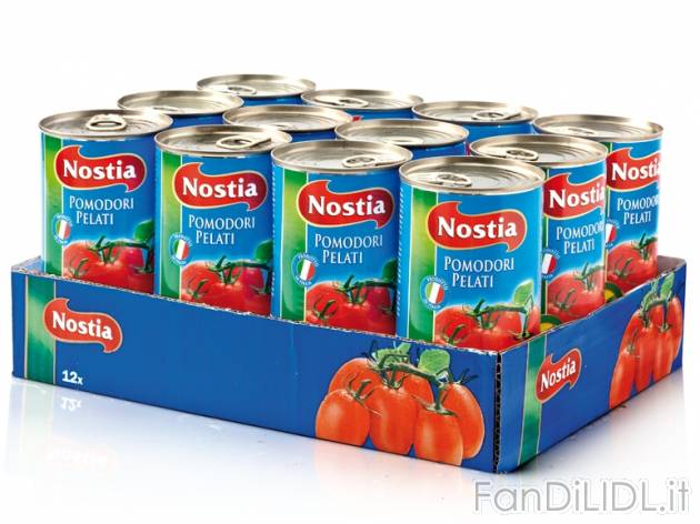 Pomodori pelati , prezzo 3,51 &#8364; per 12x 400 g, € 0,73/kg EUR. 
- 1 ...