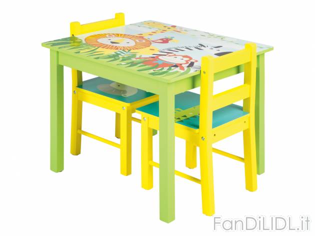 Tavolo per bambini con 2 sedie Livarno, prezzo 49.00 &#8364; 
- Materiale di ...