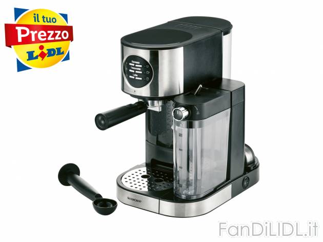 Macchina per caffè espresso con montalatte Silvercrest Kitchen Tools, prezzo 119.00 ...