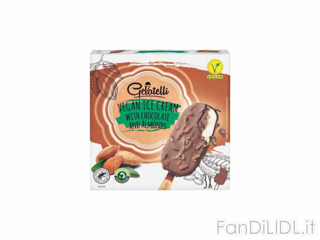 Stecchi gelato vegani Surgelato2021, prezzo 1.39 &#8364; 
Alla mandorla
Caratteristiche
 ...