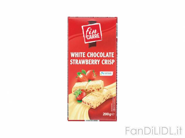 Cioccolato Bianco con fragola , prezzo 1.29 &#8364;