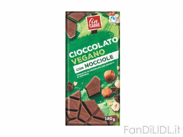 Cioccolato vegano con nocciole tritate , prezzo 1.35 &#8364;