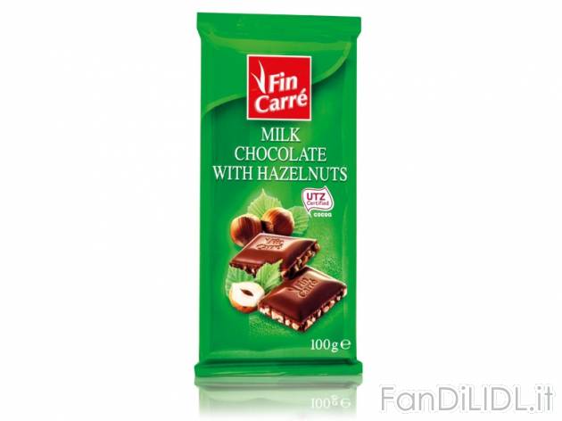 Cioccolato con nocciole , prezzo 0,98 &#8364; per 3x 100 g, € 3,27/kg EUR. ...