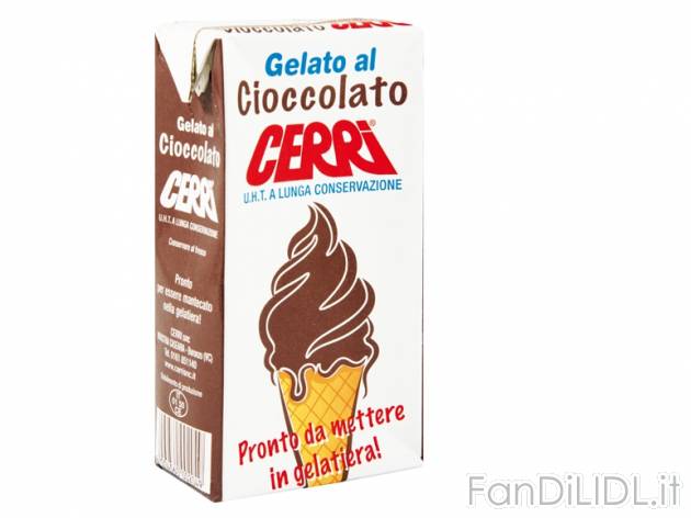 Preparato per gelato al cioccolato o fior di latte , prezzo 1,99 &#8364; per ...