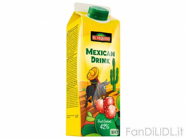 Bevanda a base di succo di mela, fico d&#039;India e limetta , prezzo 0,99 &#8364; ...