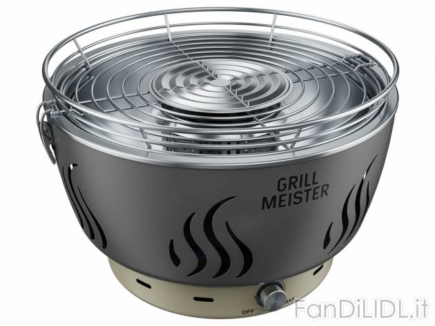 Barbecue ventilato da tavolo Grill-meister, prezzo 59.00 &#8364; 
- Intensit&agrave; ...