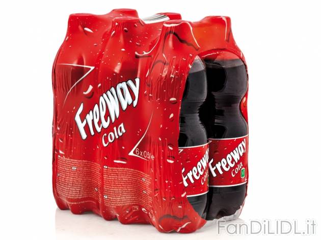 Cola , prezzo 1,35 &#8364; per 6x 0,5 l, € 0,45/l EUR.