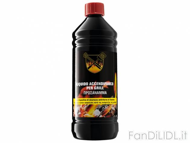 Liquido accendifuoco per grill , prezzo 1,99 &#8364; per Alla bottiglia 
- Con ...