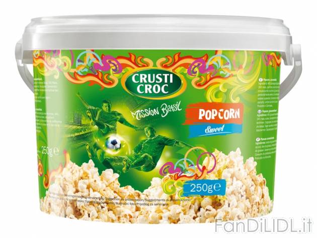 Popcorn caramellati , prezzo 1,99 &#8364; per 250 g, (1kg = 7,96) EUR.