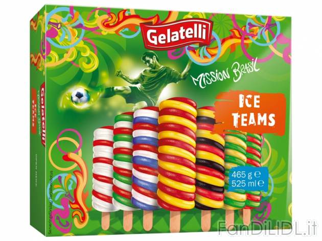 Gelati &quot;Ice Team&quot; , prezzo 2,49 &#8364; per 7x 75 ml, (1l ...