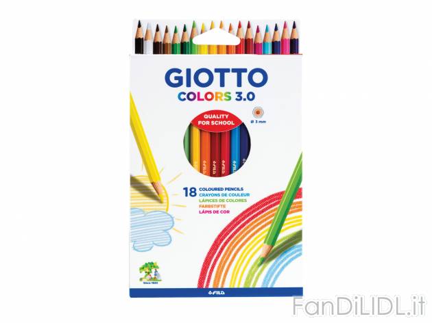 Matite colorate Giotto, prezzo 6.99 &#8364;  
18 pezzi
Caratteristiche