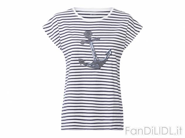 T-shirt da donna Esmara, prezzo 4.99 &#8364; 
Misure: S-L 
- Puro cotone
Caratteristiche

- ...