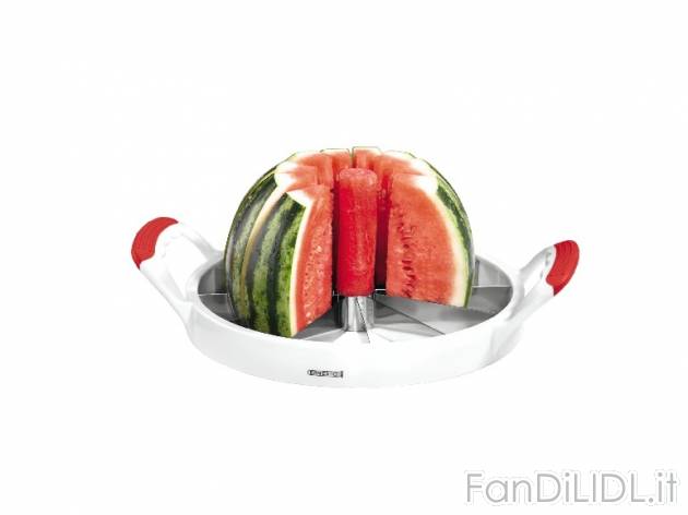 Taglia Anguria A Forma Rotonda In Acciaio Inox - Affettafrutta E Levatorsoli Per Meloni E Ananas