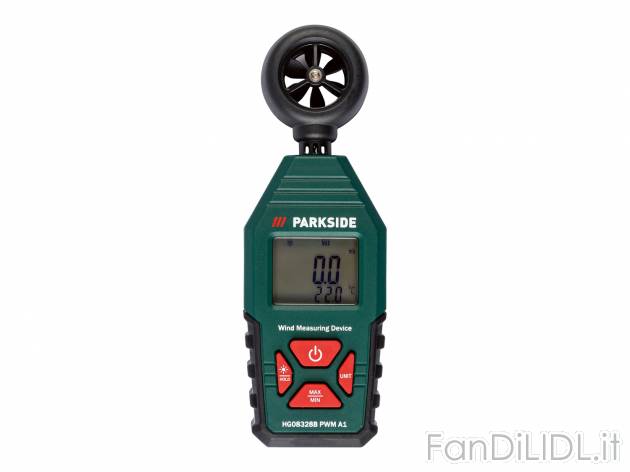 Igrometro e termometro o anemometro Parkside, prezzo 17.99 &#8364; 
- Con sensori ...