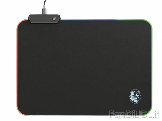Mousepad per gaming con illuminazione Silvercrest, prezzo 14.99 &#8364; 
- Con ...