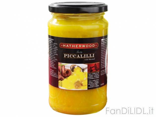 Salsa Piccalilli , prezzo 1,29 &#8364; per 460 g, € 2,80/kg EUR. 
- Salsa ...