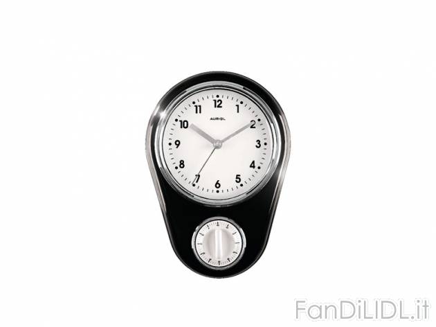 Orologio da parete per cucina con timer Auriol, prezzo 4,99 &#8364; per Alla ...