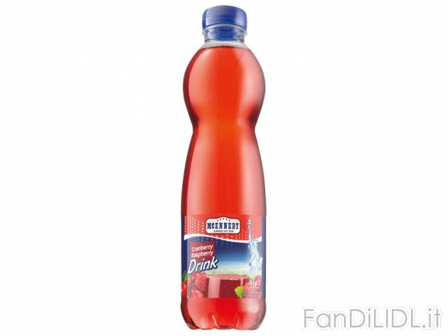 Bevanda al gusto di frutti rossi McEnnedy, prezzo 1,29 &#8364; 1 l 
- A scelta ...