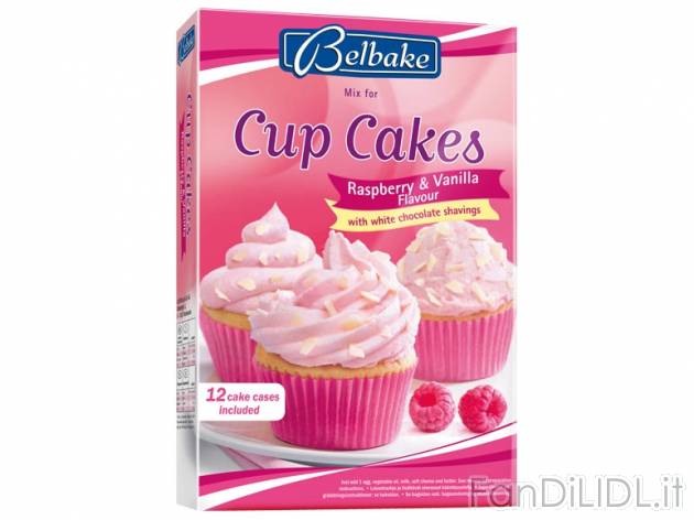 Preparato per cup cakes Belbake, prezzo 1,79 &#8364; per 320-326-340 g, € ...