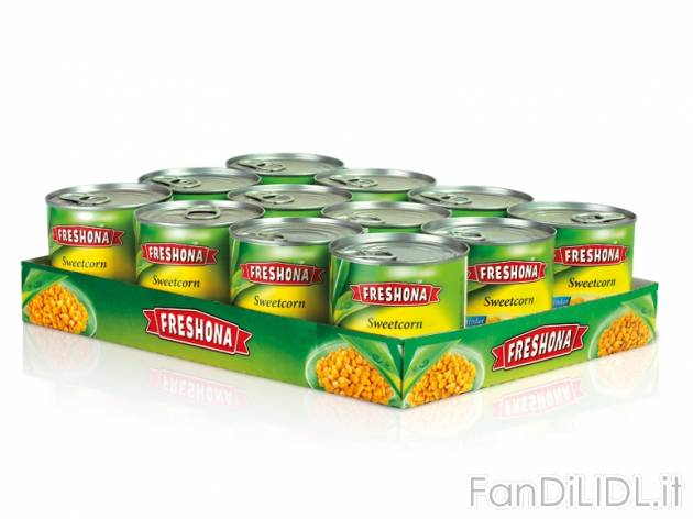 Mais dolce in grani , prezzo 4,72 &#8364; per 12x 285 g (peso sgocciolato), ...