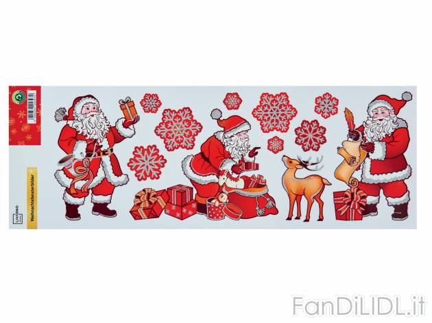 Decorazioni natalizie per finestre Livarno, prezzo 0.99 &#8364; 
- In diversi ...