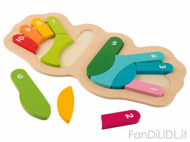 Gioco Montessori Puzzle o costruzioni Playtive, prezzo 7.99 &#8364; 
- Stimola ...