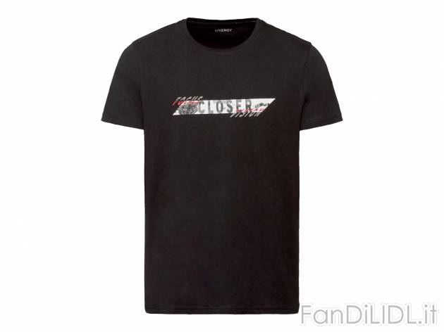 T-shirt da uomo Livergy, prezzo 3.99 &#8364; 
Misure: S-XL 
- Puro cotone
Taglie ...