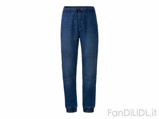 Joggers in jeans da uomo Livergy, prezzo 14.99 &#8364; 
Misure: 46-54
Taglie ...