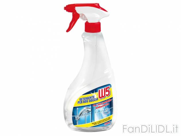 Detergente per cabina doccia W5, prezzo 1,49 &#8364; per Alla confezione 
- ...