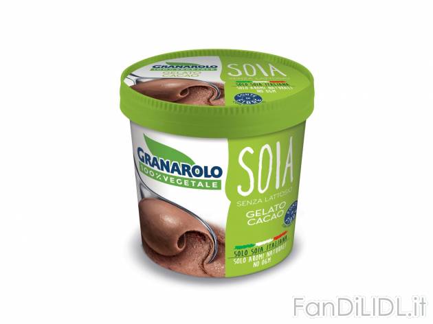 Gelato vegetale di soia , prezzo 2.39 &#8364; per 400 g confezione 
- Nei gusti ...