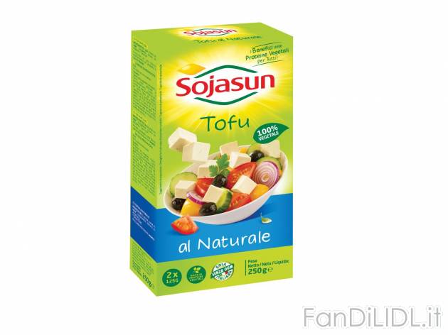 Tofu al naturale , prezzo 1.99 &#8364; per 250 g confezione 
- Per ottime e ...