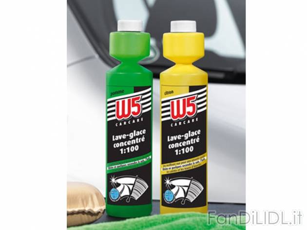 Detergente per vetri auto concentrato W5, prezzo 1,29 &#8364; per 250 ml 
- ...
